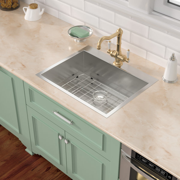 Mocoloo Stainless Steel Drop-In Kitchen Sink 12" Deep Laundry Sink | Wayfair